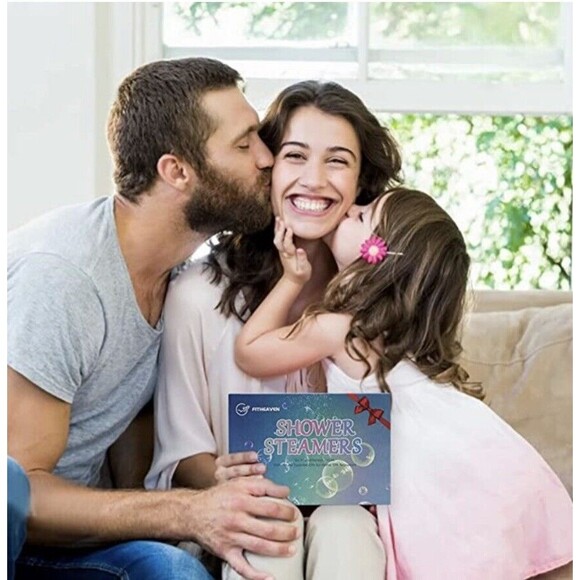 Shower Steamers Gift Set of 6 for Women & Men Lavender, Rose, Orange - Picture 5 of 5